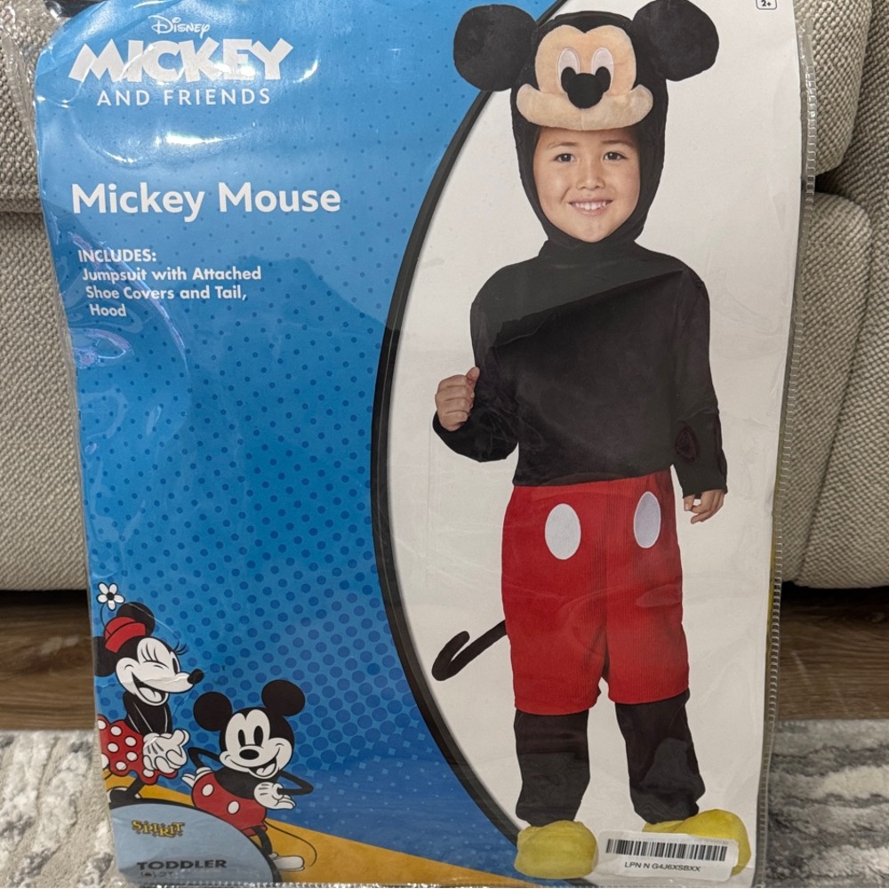 Worn once - Disney Mickey Mouse Costume (purchased at Spirit)